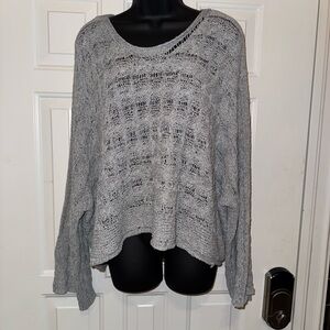 POL Women's Light Gray Knit Sweater NWOT